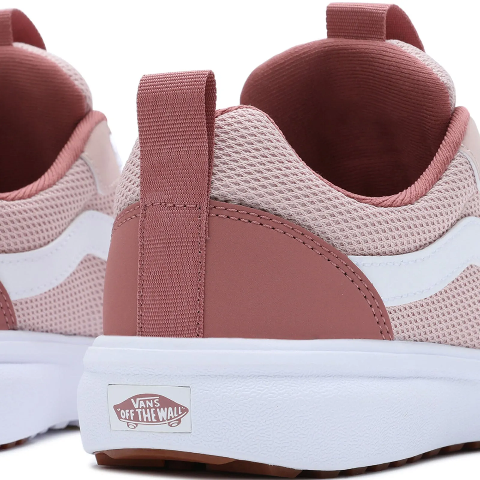 Vans Womens Range EXP Lace Up Skater Trainers - Rose/White