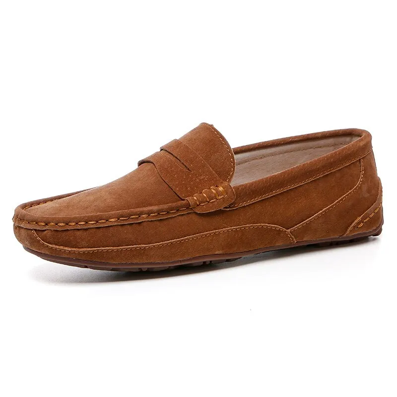 xiangtuibao Men Loafers Leather Boat Shoes Casual High Quality Korea Style Suede Handmade Moccasin Size 46 Men Shoes Free Shipping