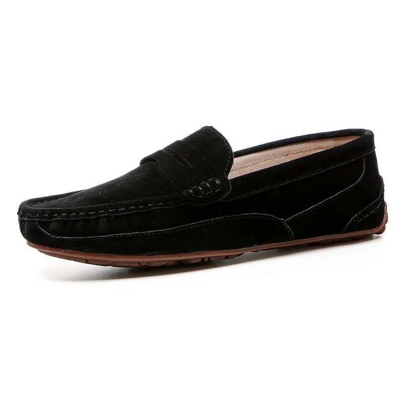 xiangtuibao Men Loafers Leather Boat Shoes Casual High Quality Korea Style Suede Handmade Moccasin Size 46 Men Shoes Free Shipping