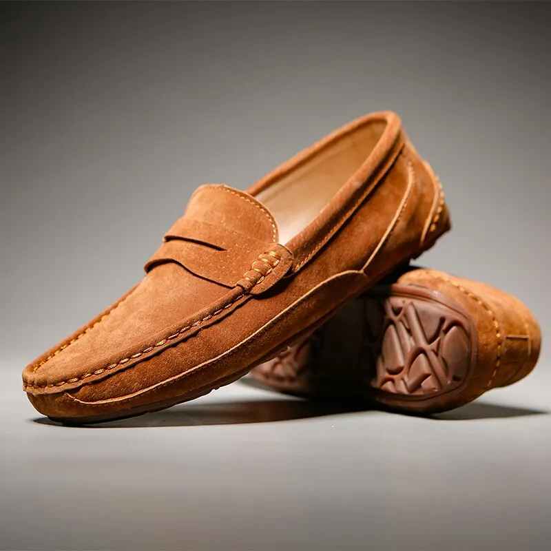 xiangtuibao Men Loafers Leather Boat Shoes Casual High Quality Korea Style Suede Handmade Moccasin Size 46 Men Shoes Free Shipping