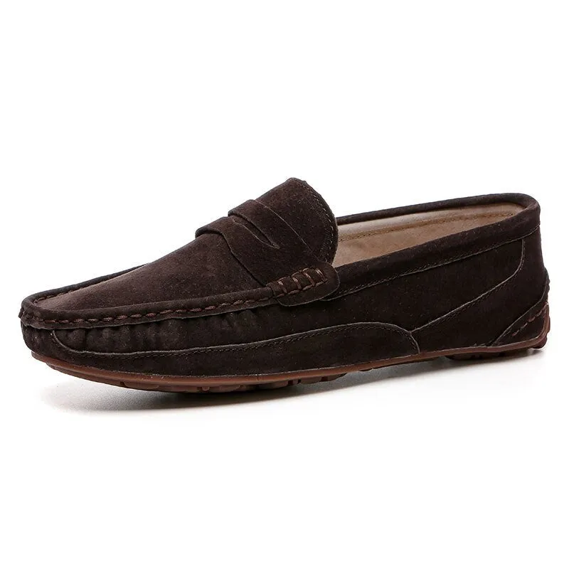 xiangtuibao Men Loafers Leather Boat Shoes Casual High Quality Korea Style Suede Handmade Moccasin Size 46 Men Shoes Free Shipping