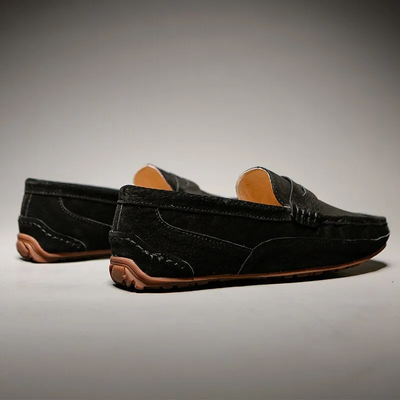 xiangtuibao Men Loafers Leather Boat Shoes Casual High Quality Korea Style Suede Handmade Moccasin Size 46 Men Shoes Free Shipping