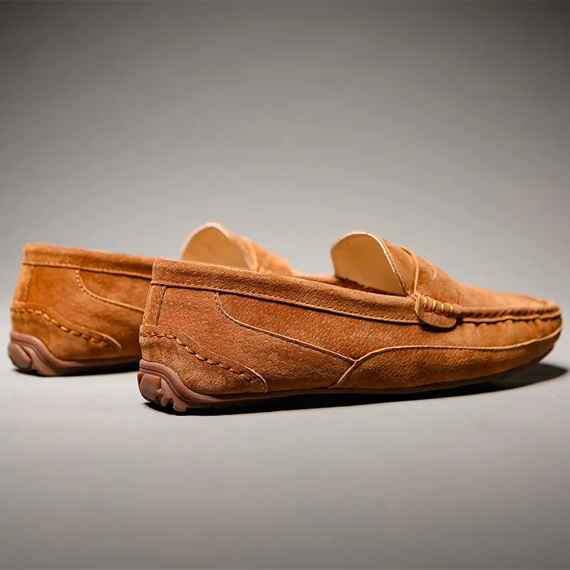 xiangtuibao Men Loafers Leather Boat Shoes Casual High Quality Korea Style Suede Handmade Moccasin Size 46 Men Shoes Free Shipping