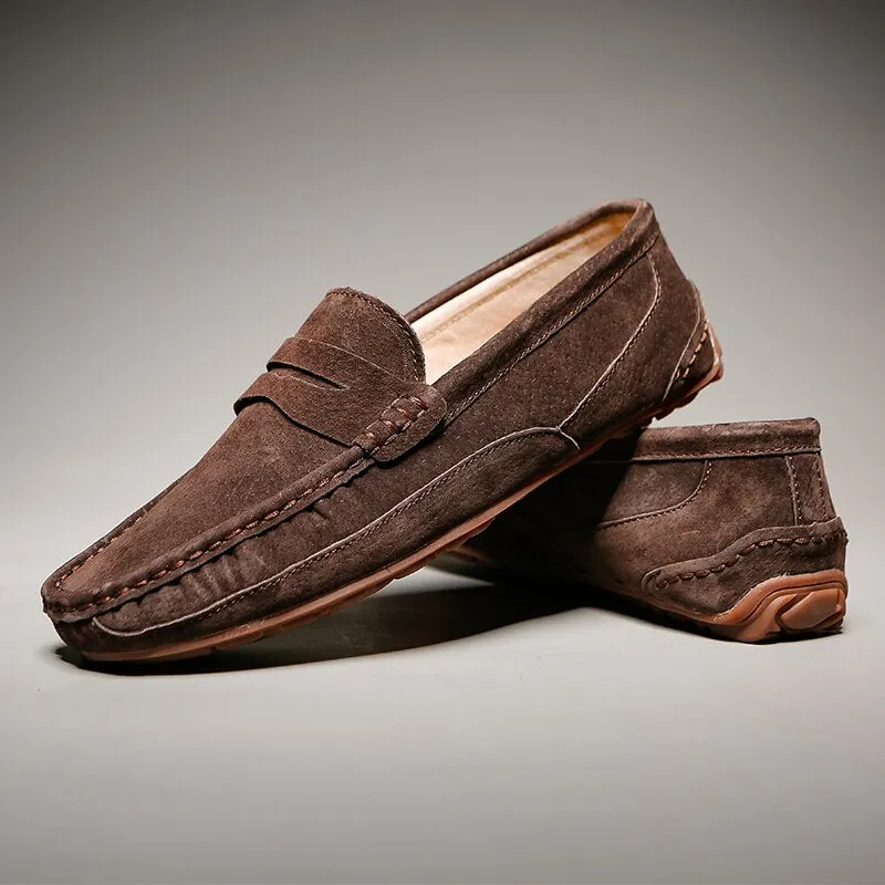 xiangtuibao Men Loafers Leather Boat Shoes Casual High Quality Korea Style Suede Handmade Moccasin Size 46 Men Shoes Free Shipping